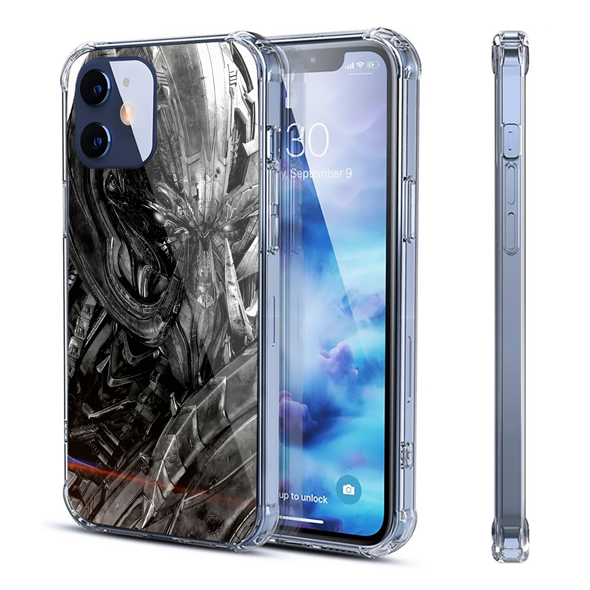 （画像用） Transformers トランスフォーマー 【iPhone 12シリーズ対応】透明スマホケース（クリアソフトケース）